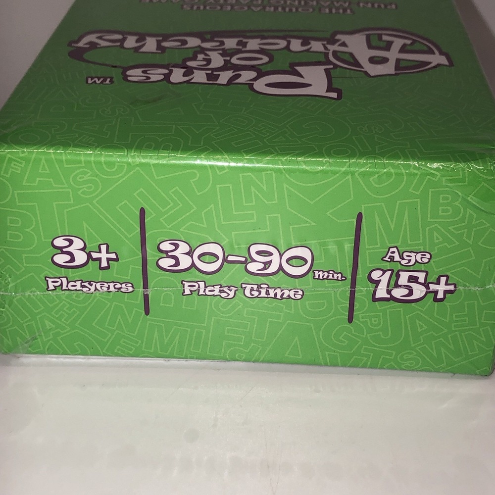 Puns of Anarchy The Outrageous Pun Making Party Game New Sealed Ages 15+ - Picture 2 of 4